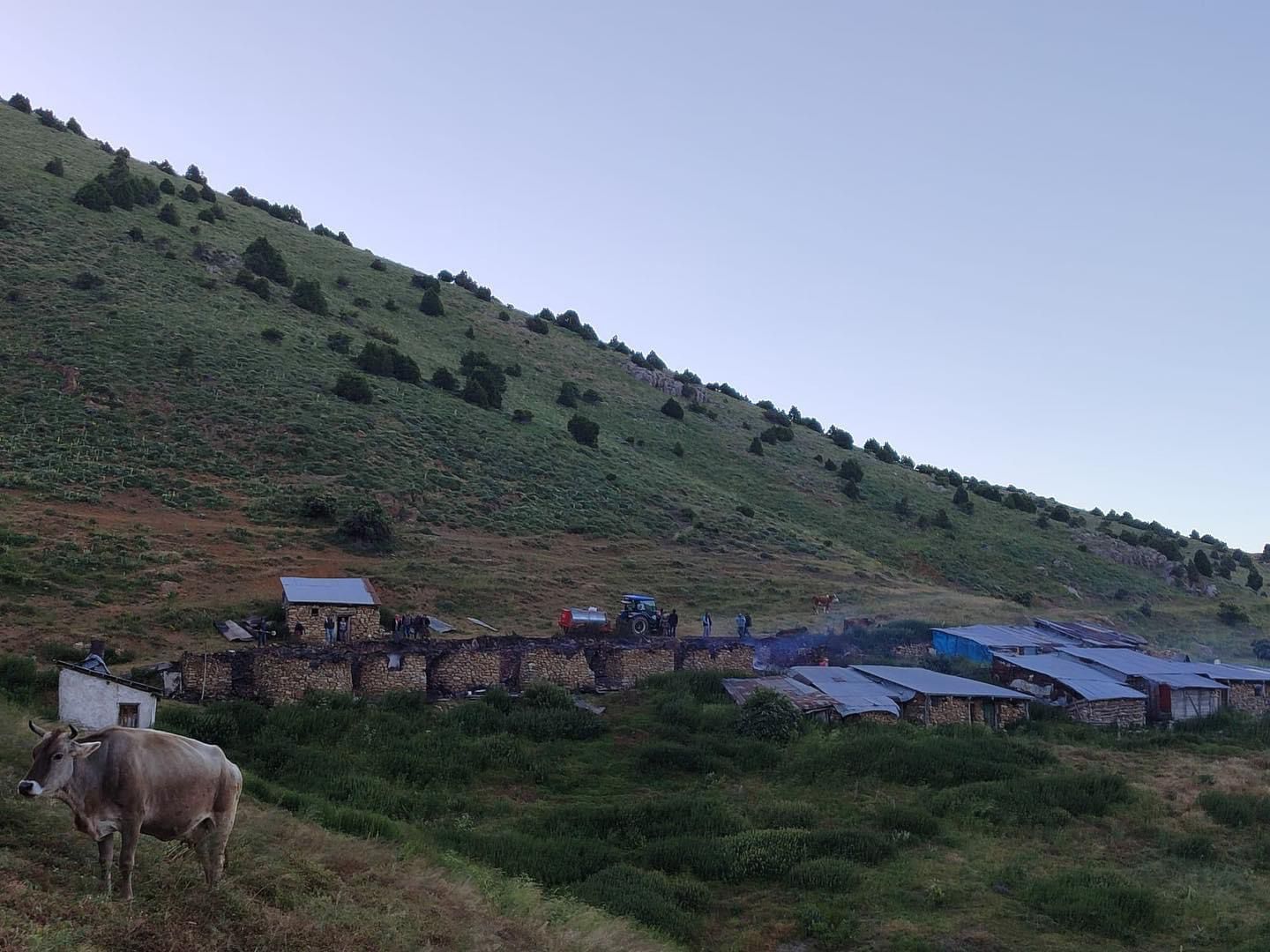 Sivas Hafik’te yayla evinde yangın