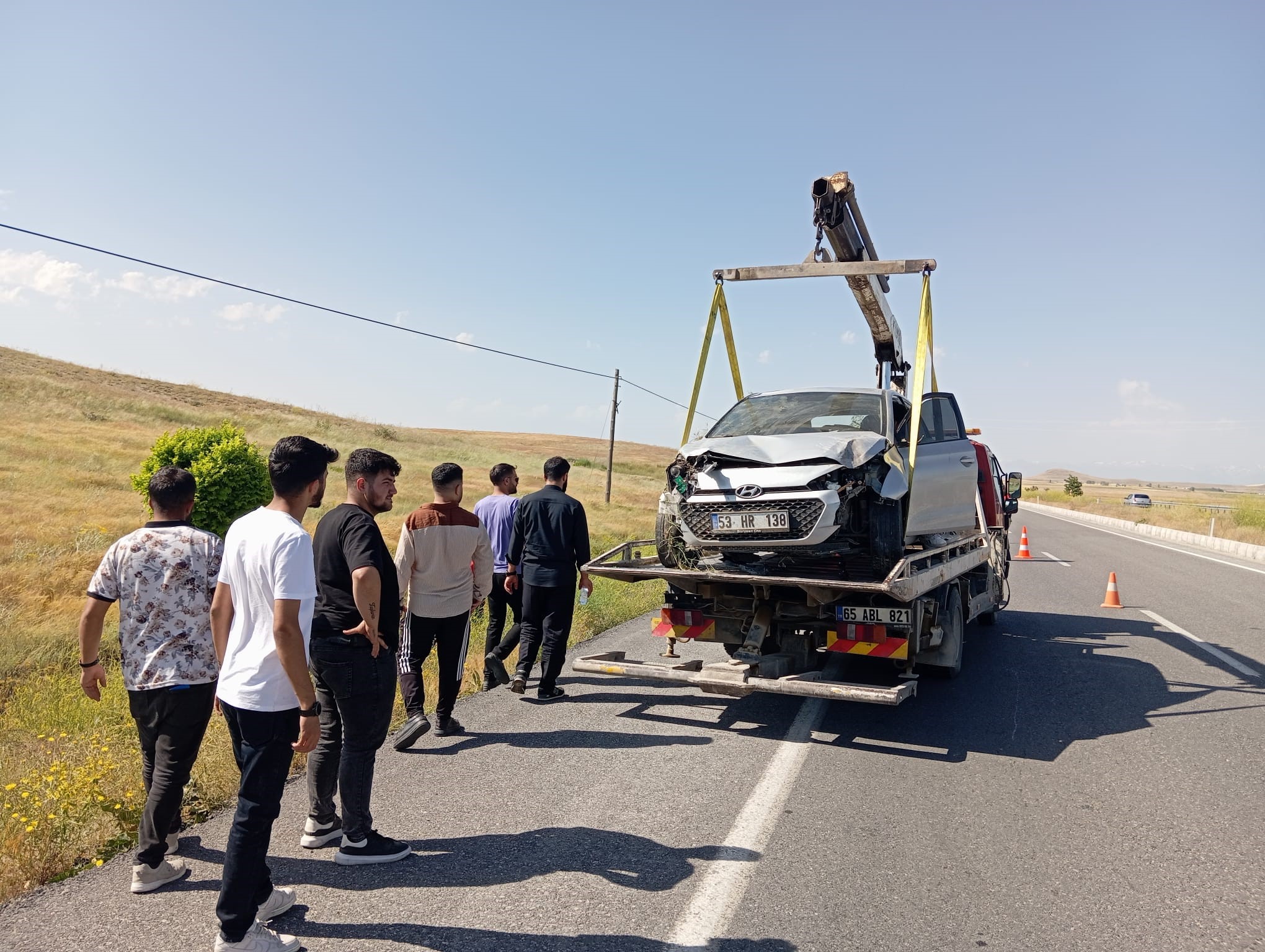 Van'da otomobil takla attı: 1 yaralı