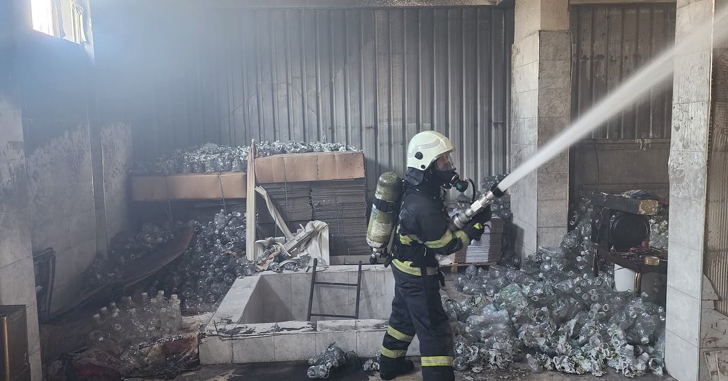 Hatay'da iş yeri yangını