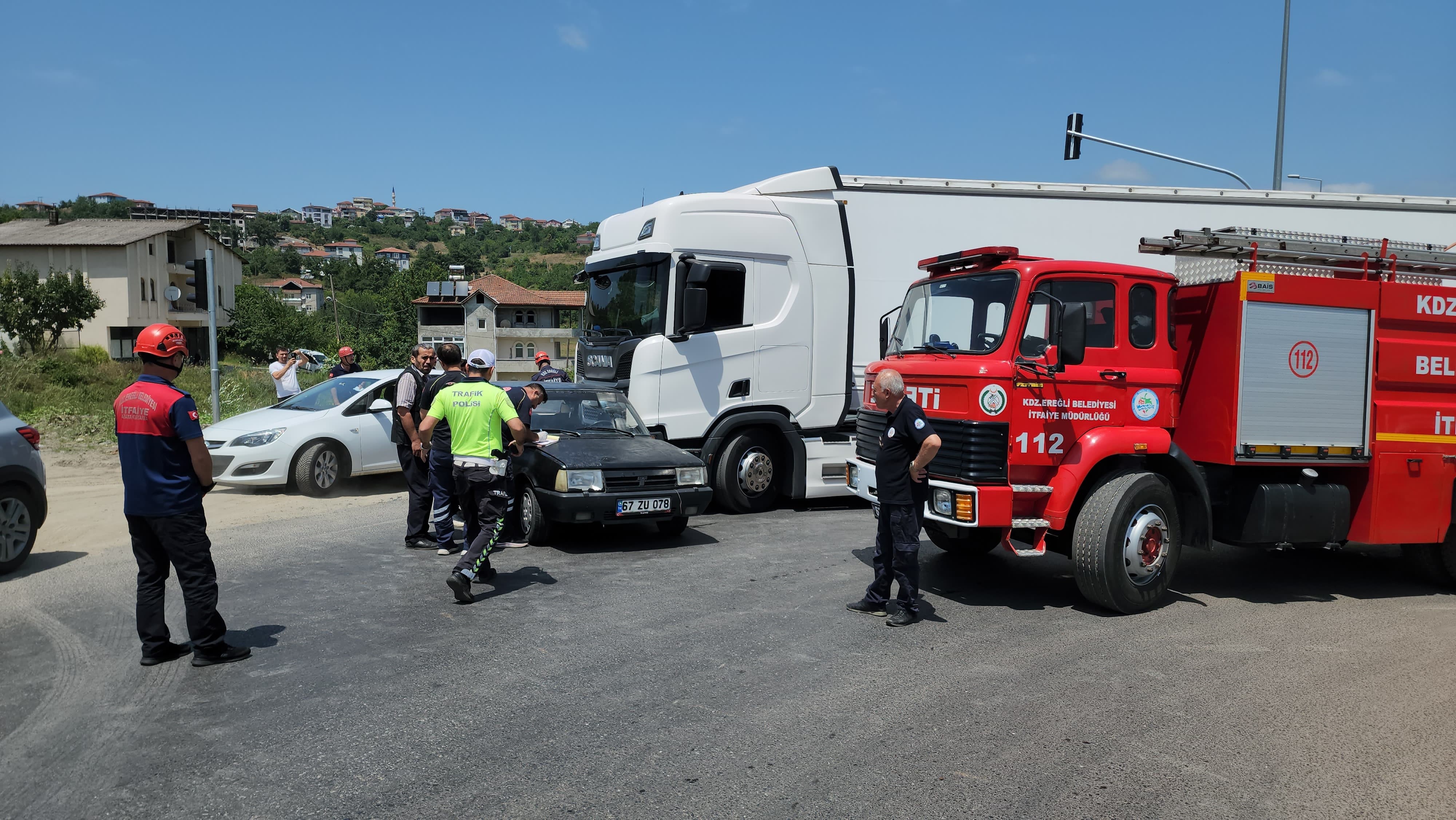 Zonguldak'ta trafik kazası: 1 yaralı