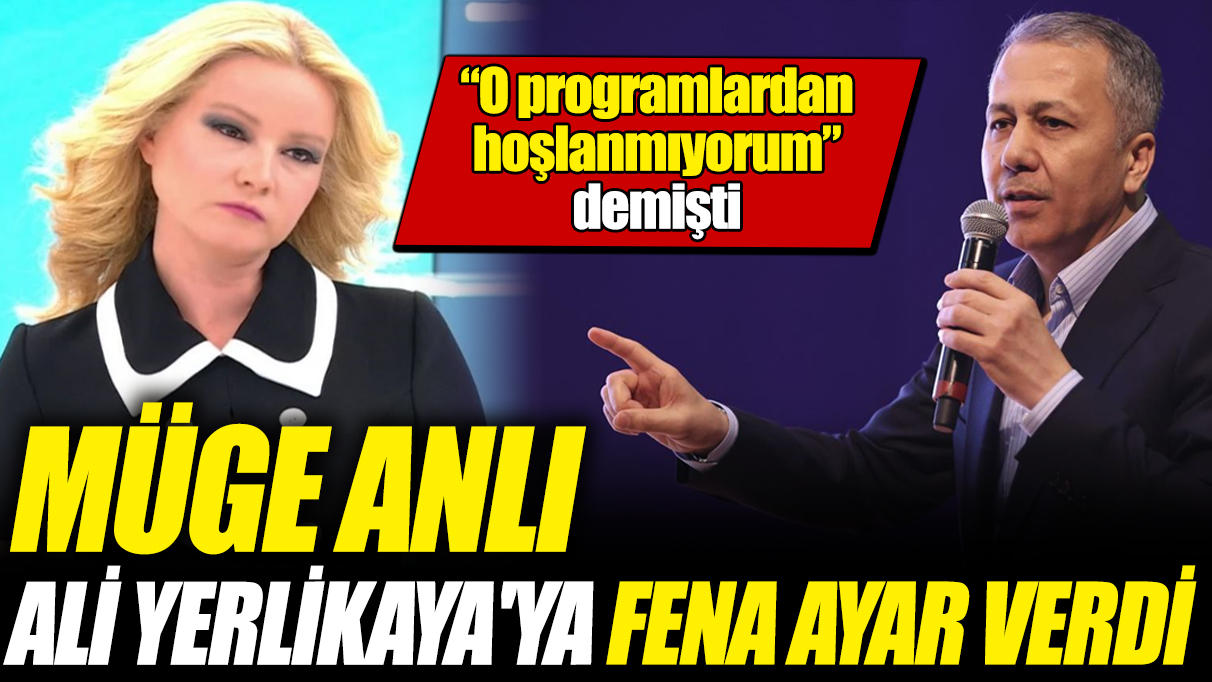 Müge Anlı Ali Yerlikaya'ya fena ayar verdi 'O programlardan hoşlanmıyorum' demişti