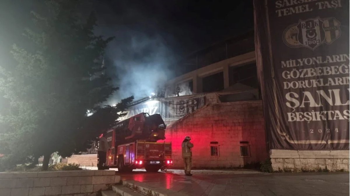 Beşiktaş Tüpraş Stadyumu’nda yangın