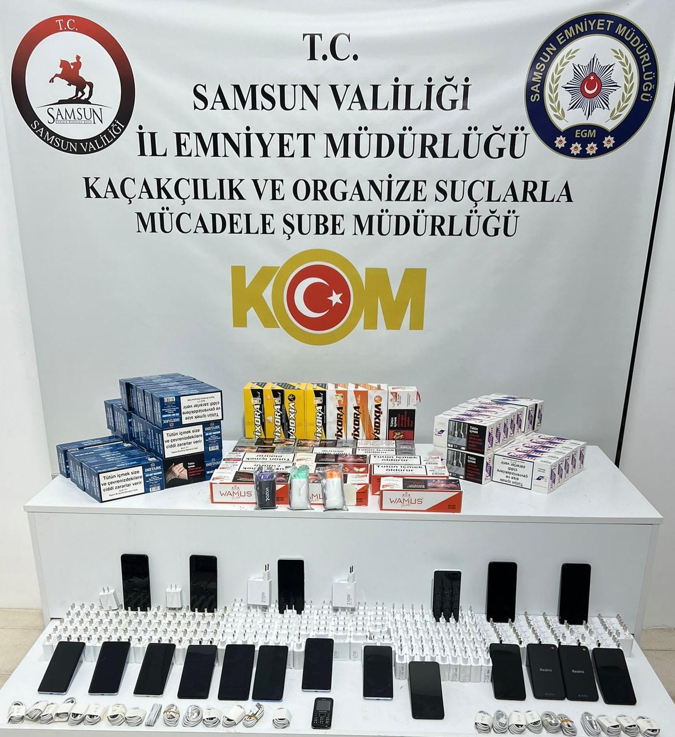 Samsun’da kaçakçılara darbe