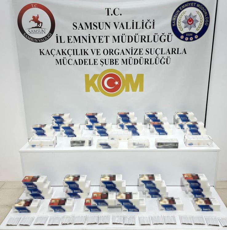 Samsun'da binlerce makaron ele geçirildi