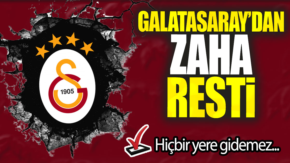 Galatasaray’dan Wilfried Zaha resti: Hiçbir yere gidemez