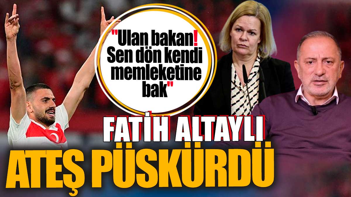 Fatih Altaylı ateş püskürdü. "Ulan bakan! Sen dön kendi memleketine bak"