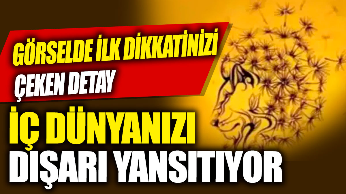 Görselde ilk dikkatinizi çeken detay iç dünyanızı dışarı yansıtıyor