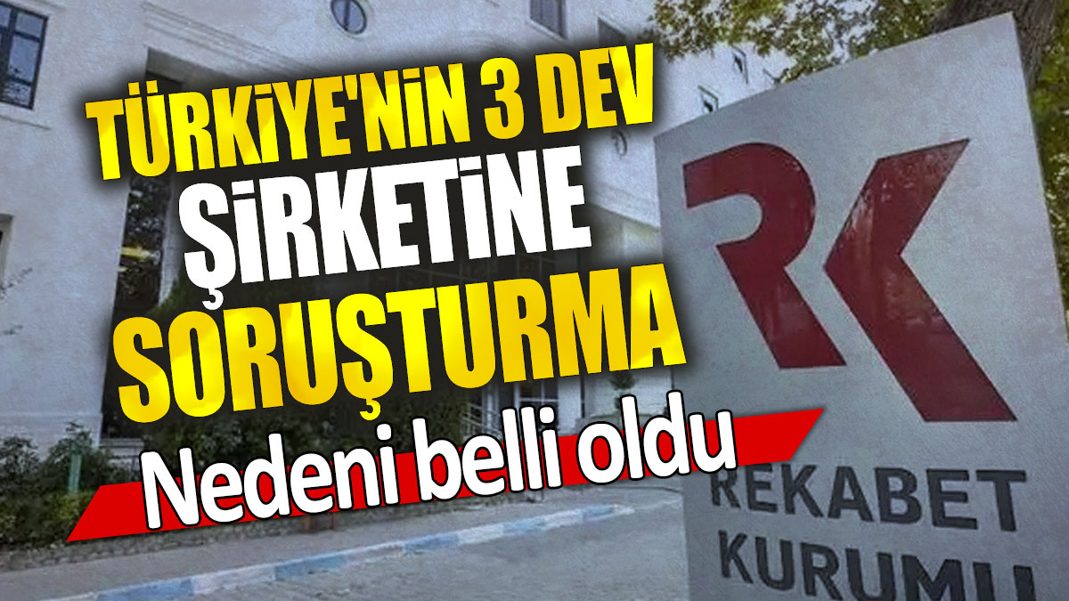 Türkiye'nin 3 dev şirketine soruşturma: Nedeni belli oldu