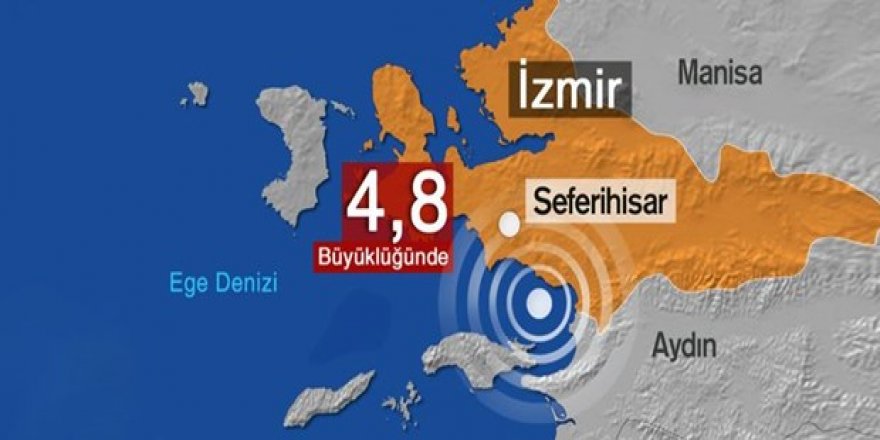 İzmir Seferihisar'da 4,8'lik deprem
