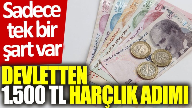 Devletten 1.500 TL harçlık adımı: Sadece tek bir şart var