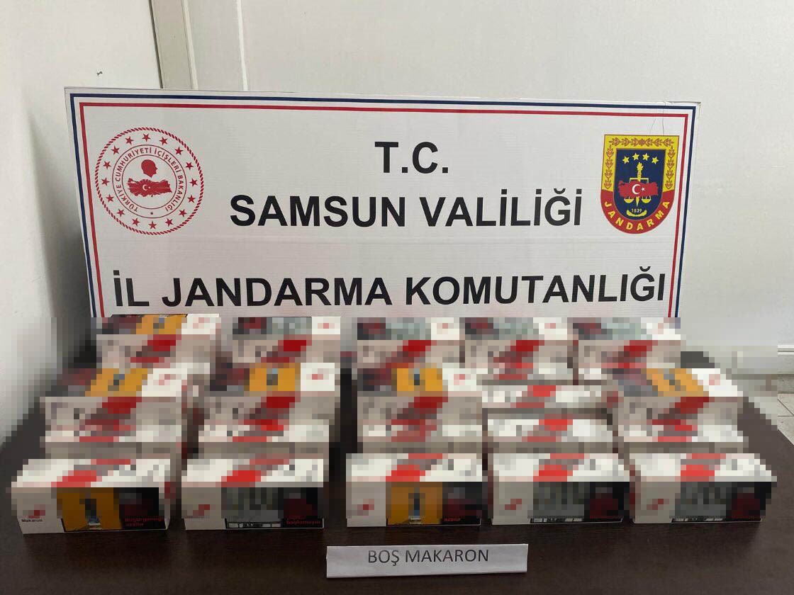 Samsun'da binlerce makaron ele geçirildi