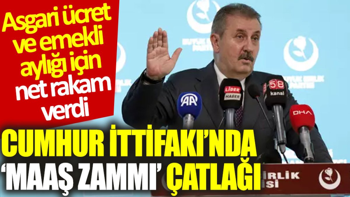 Cumhur İttifakı’nda ‘maaş zammı’ çatlağı: Asgari ücret ve emekli aylığı için net rakam verdi