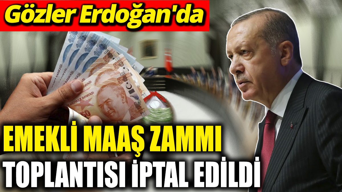 Son dakika! Emekli maaş zammı toplantısı iptal edildi! Gözler Erdoğan'da