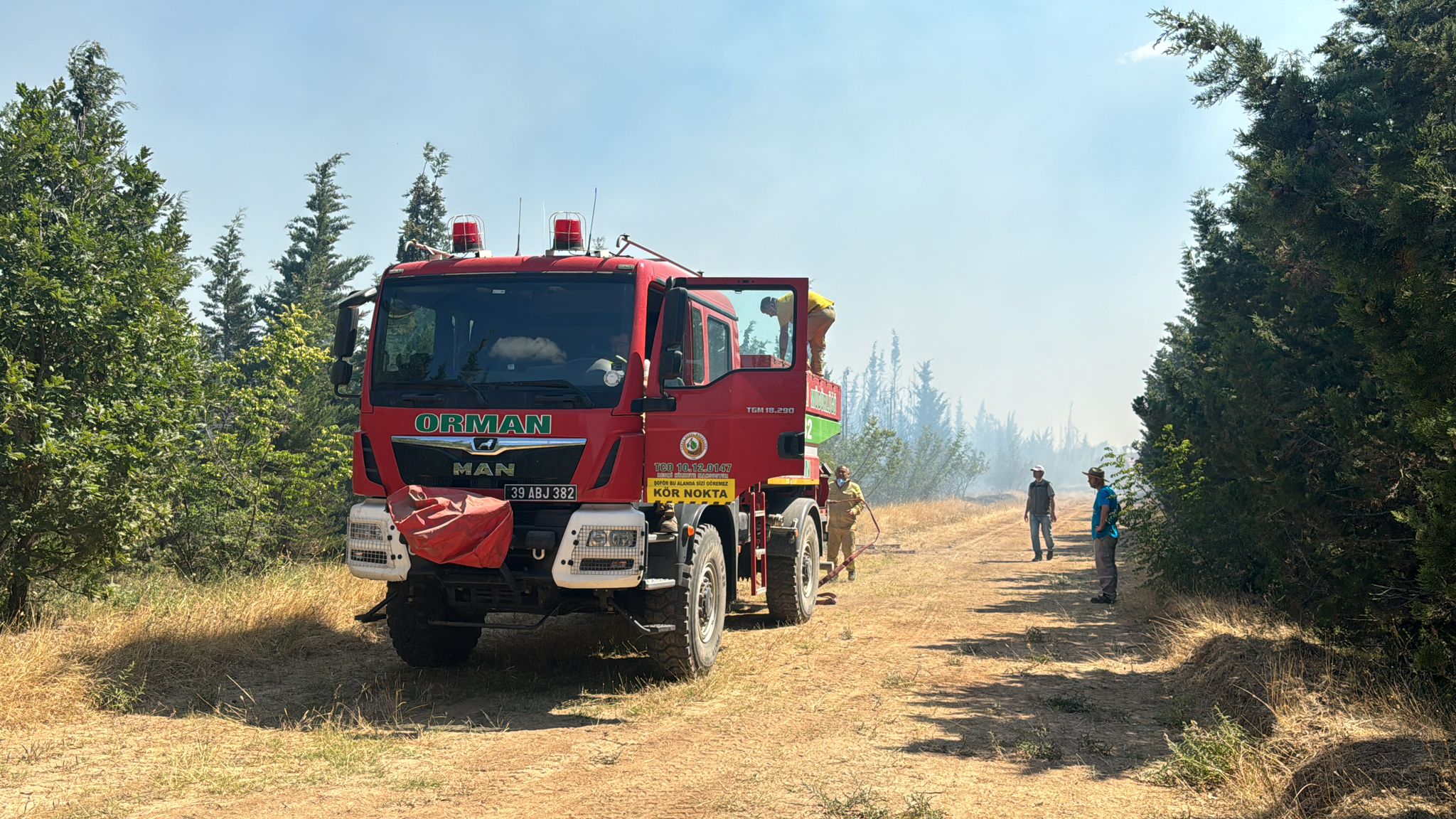 Kırklareli Babaeski'de yangın