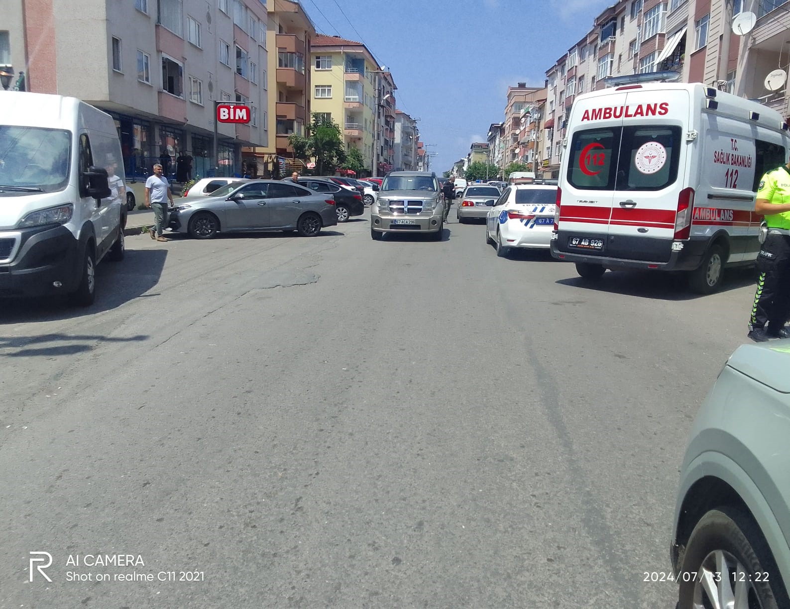 Zonguldak'ta trafik kazası:1 yaralı