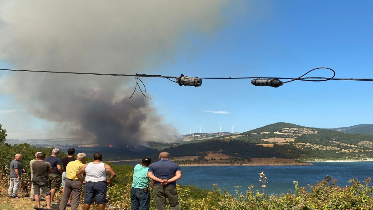 Çanakkale Bayramiç’te orman yangını