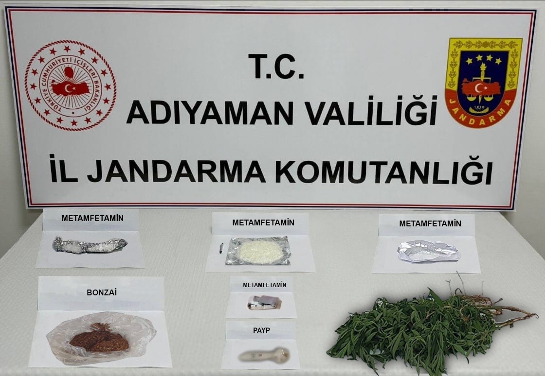 Adıyaman jandarma ekiplerinden uyuşturucu operasyonu