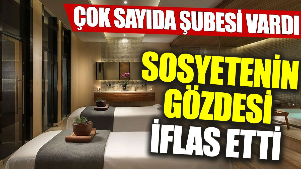 Sosyetenin gözdesi iflas etti: Çok sayıda şubesi vardı