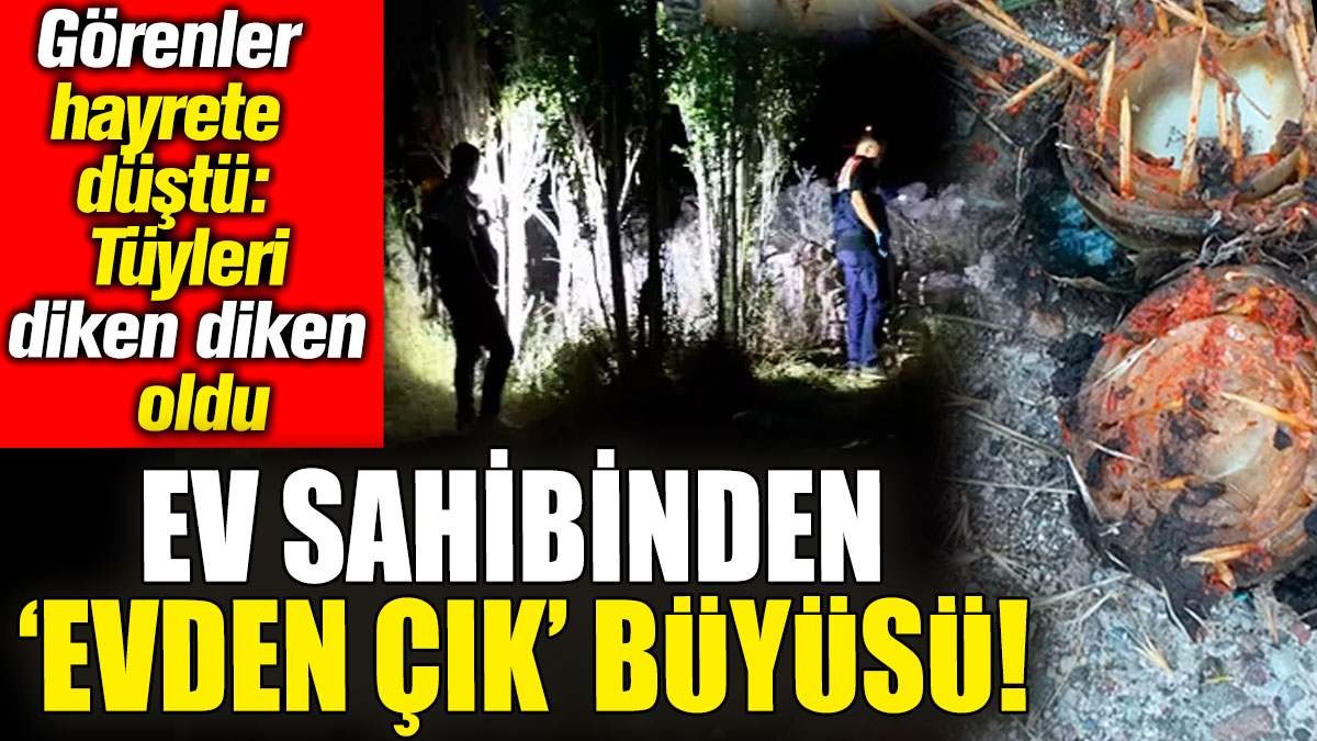 Ev sahibinden ‘Evden çık’ büyüsü! Görenler hayrete düştü: Tüyleri diken diken oldu