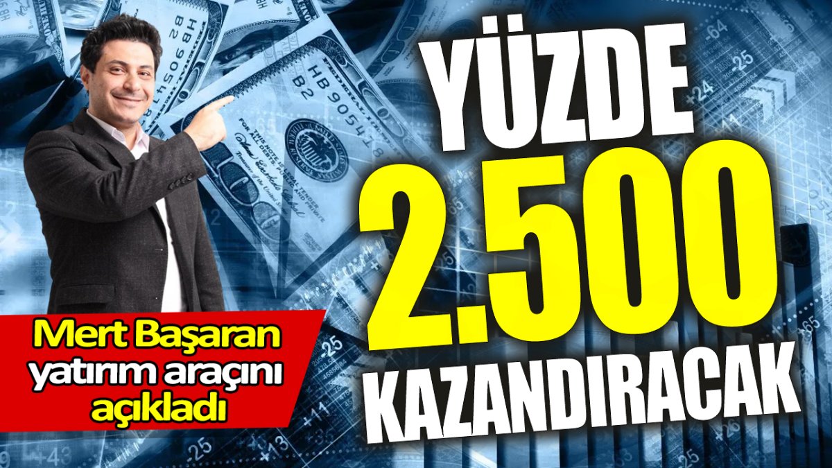 Mert Başaran: Yüzde 2 bin 500 kazandıracak