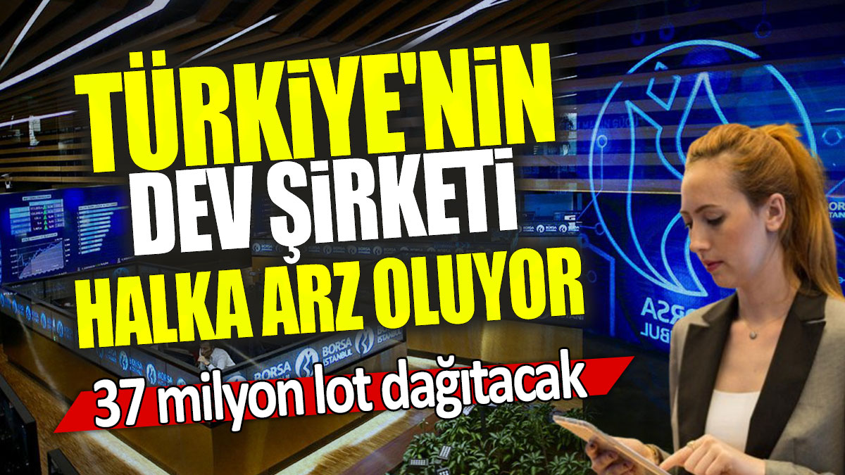 Türkiye'nin dev şirketi halka arz oluyor: 37 milyon lot dağıtacak