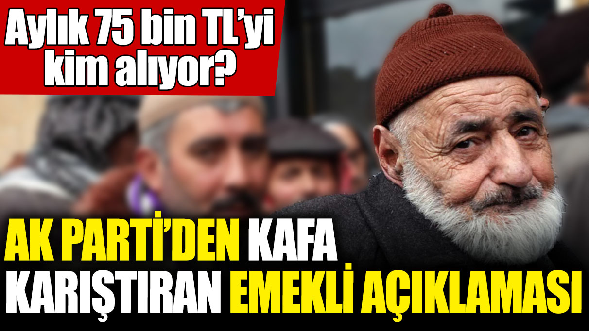 AK Parti’de kafa karıştıran emekli açıklaması! Aylık 75 bin TL’yi kim alıyor?