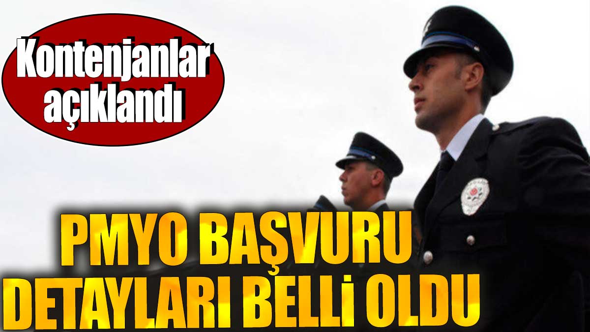 PMYO başvuru detayları belli oldu. Kontenjanlar açıklandı