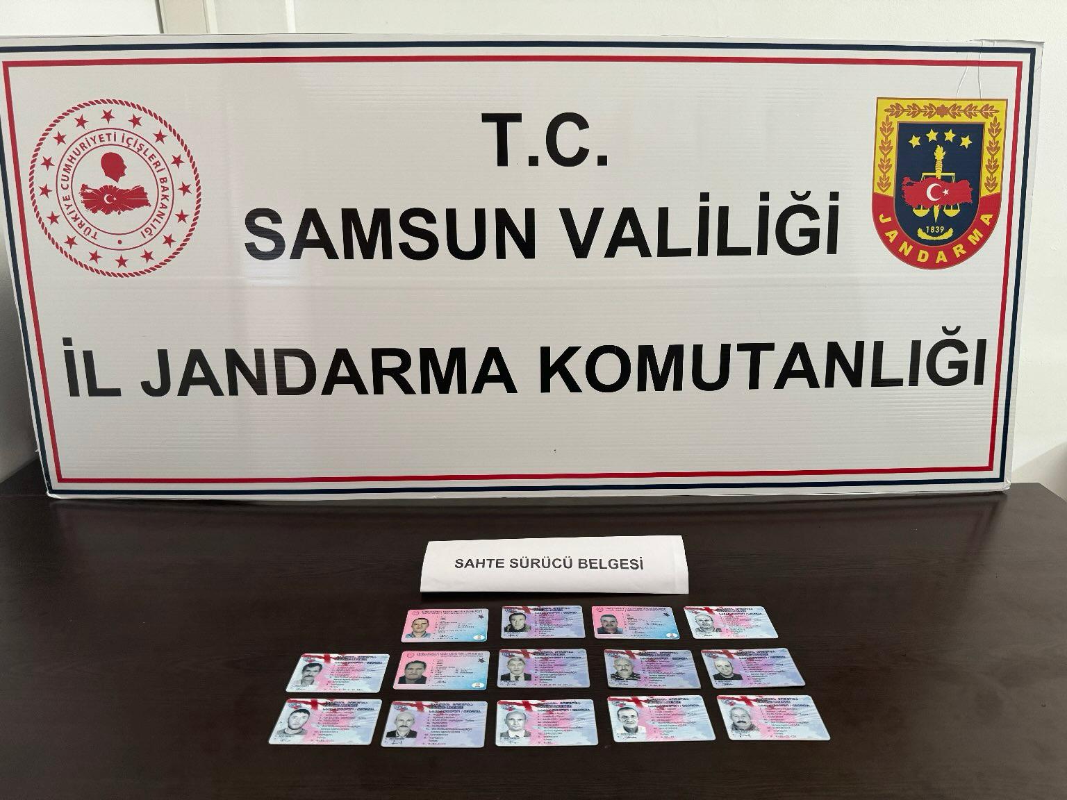 Samsun'da sahte belge operasyonu