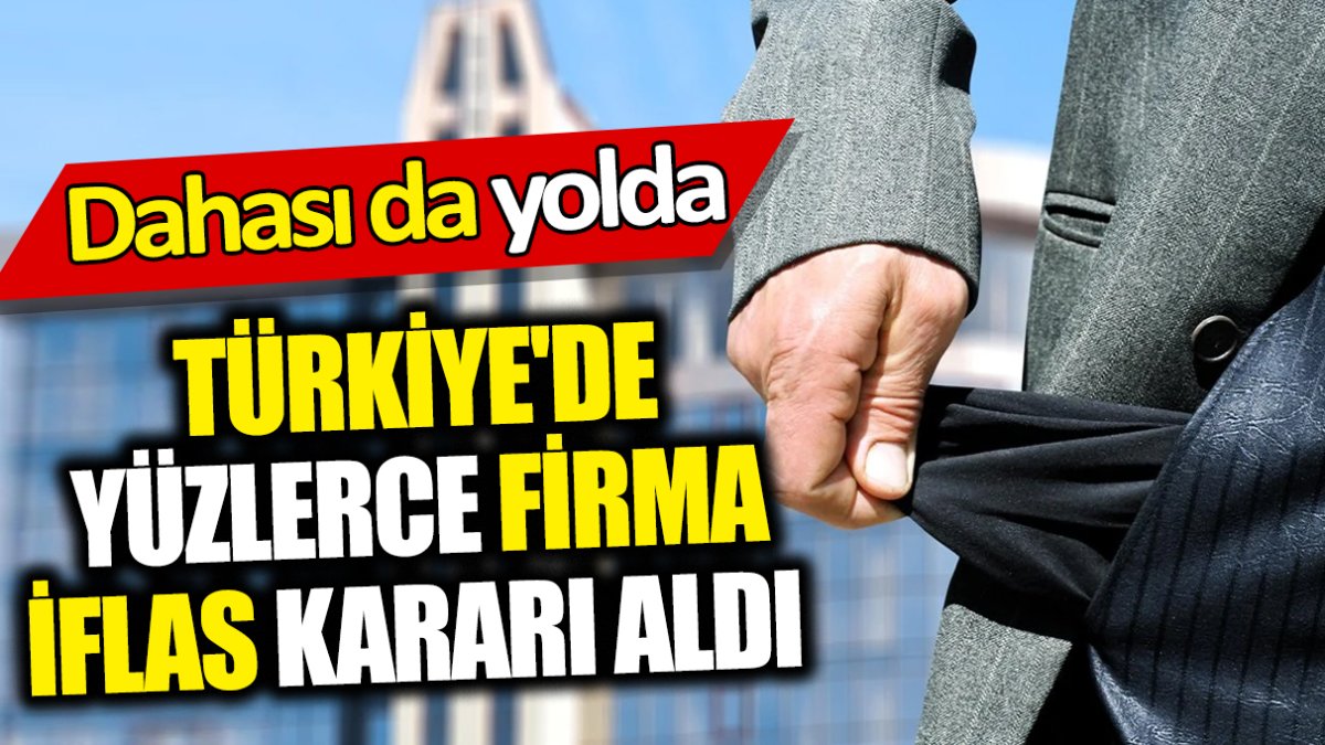 Türkiye'de yüzlerce firma iflas kararı aldı 'Dahası da yolda'