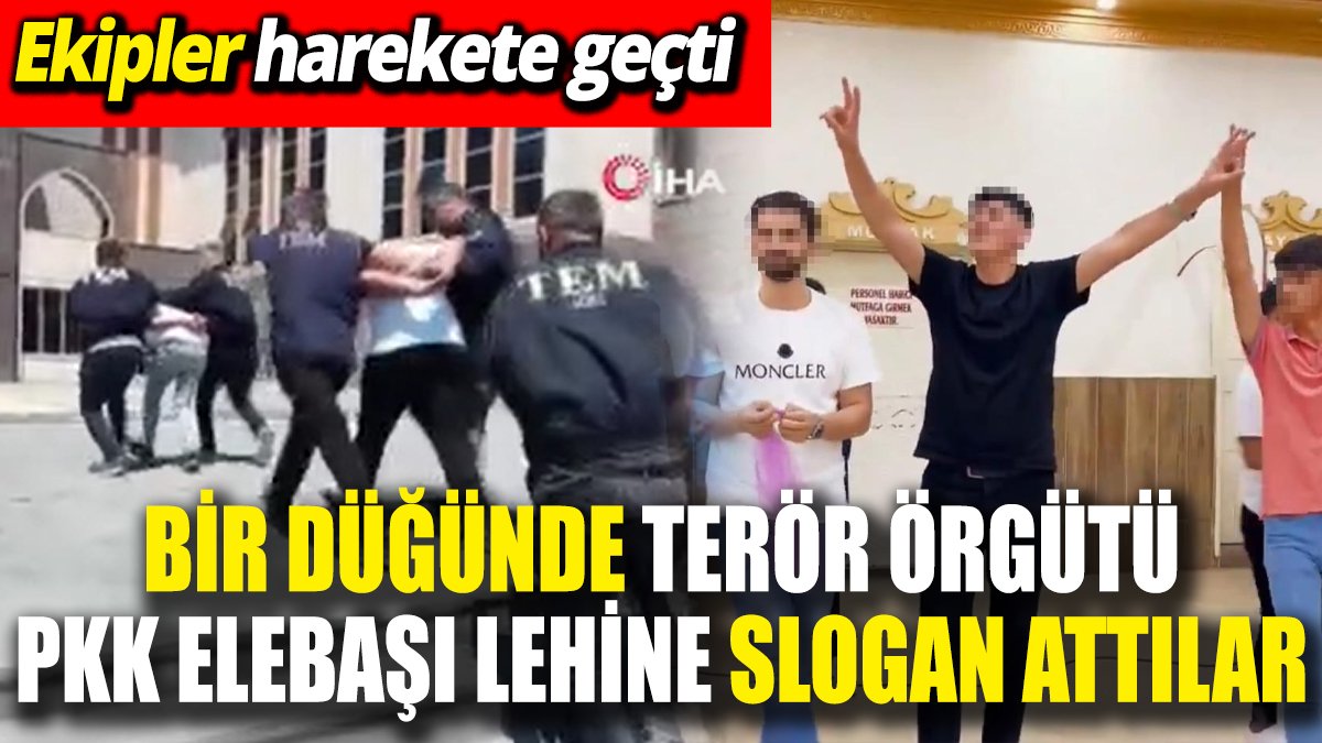 Ağrı’daki bir düğünde terör örgütü PKK elebaşı lehine slogan attılar 'Ekipler harekete geçti'