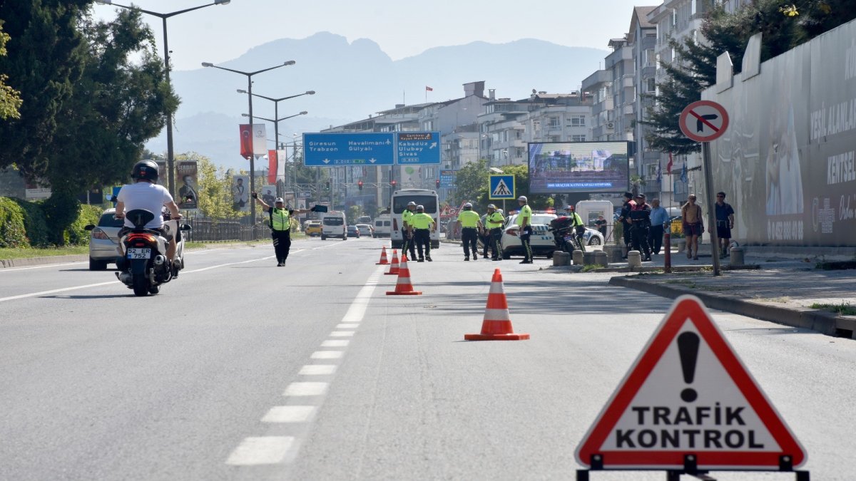 Ordu'da sıkı trafik denetimi