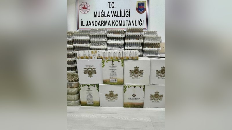 Muğla'da kaçak içki operasyonu