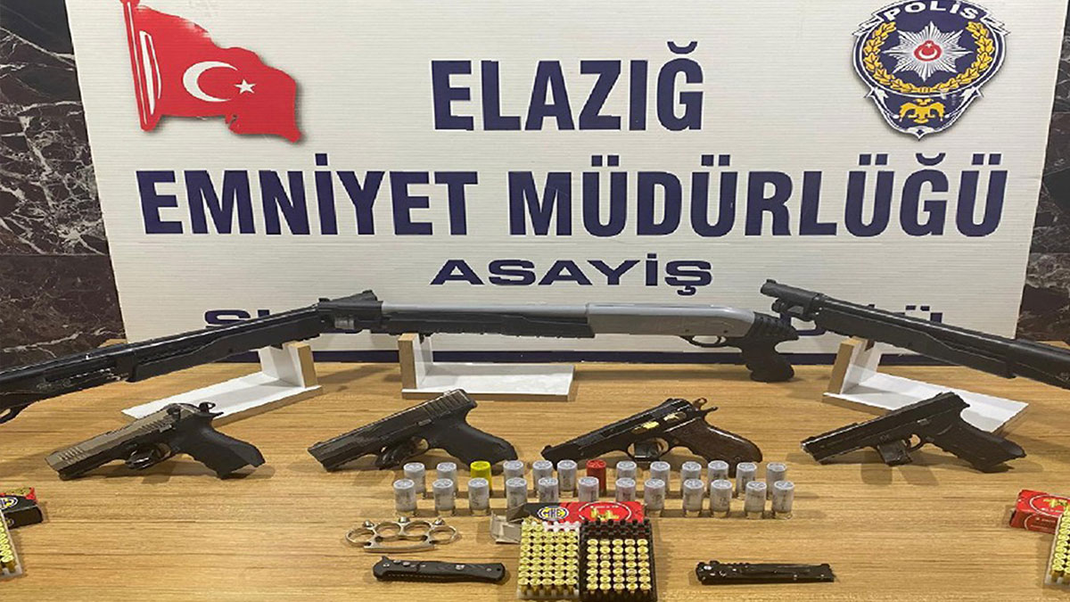 Elazığ'da ruhsatsız silah operasyonu