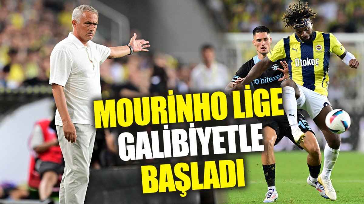 Mourinho lige galibiyetle başladı