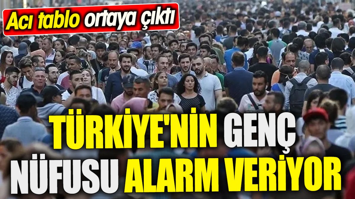 Türkiye'nin genç nüfusu alarm veriyor! Acı tablo ortaya çıktı