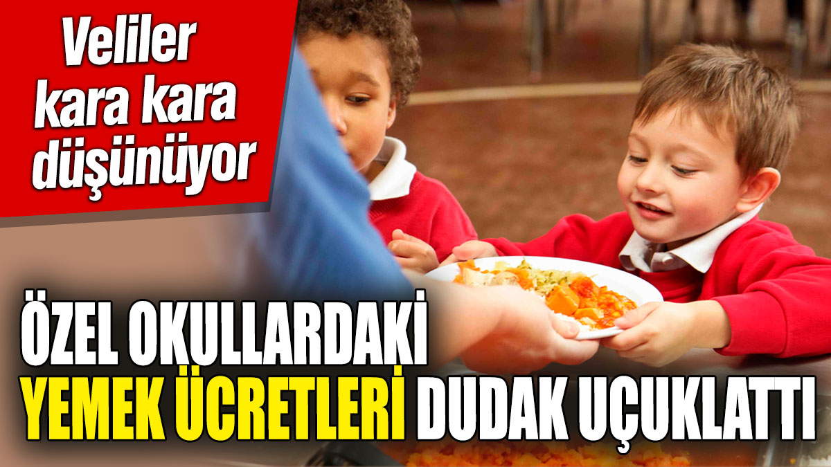 Özel okullardaki yemek ücretleri dudak uçuklattı!  Veliler kara kara düşünüyor