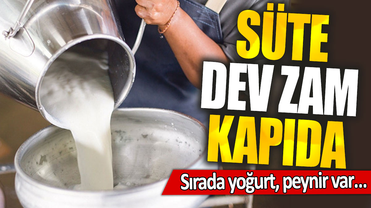 Süte dev zam kapıda: Sırada yoğurt, peynir var…