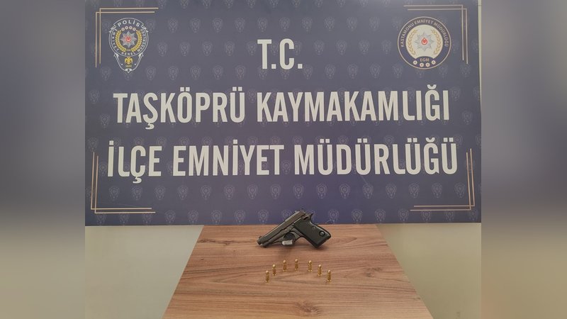 Ruhsatsız tabancayla yakalanan şahıs hakkında işlem başlatıldı