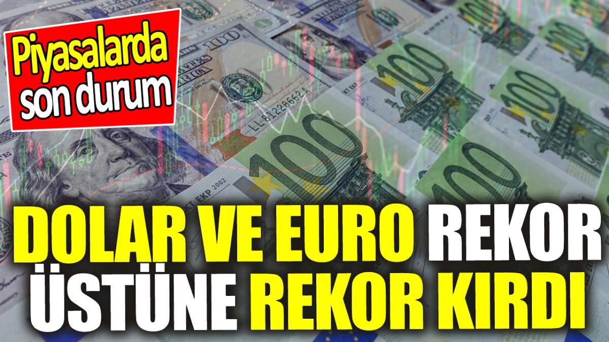 Dolar ve Euro rekor üstüne rekor kırdı ‘Piyasalarda son durum’