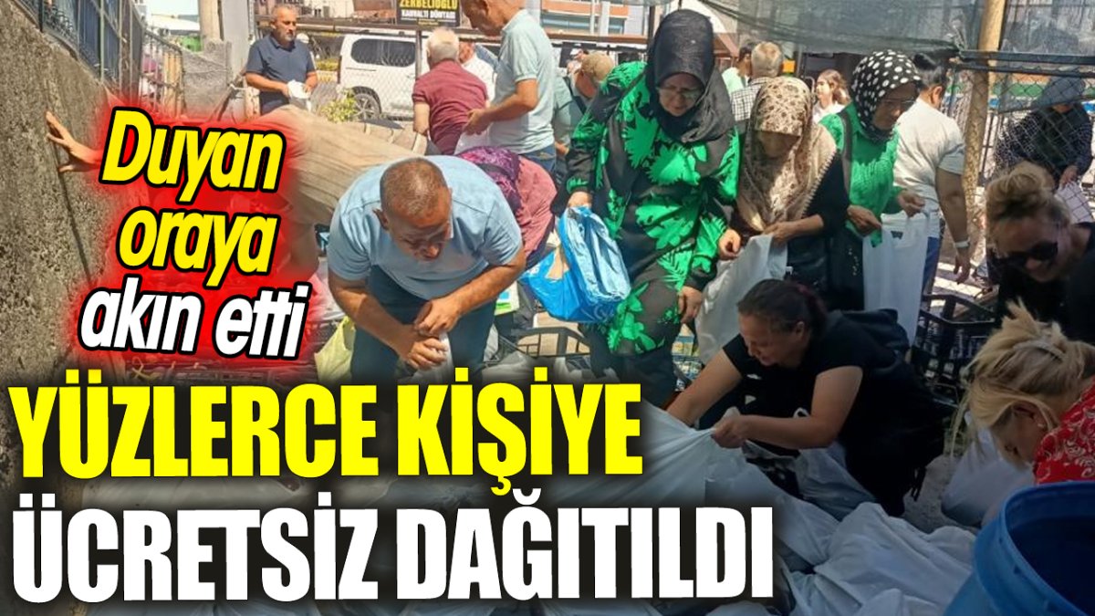 Duyan oraya akın etti! Yüzlerce kişiye ücretsiz dağıtıldı