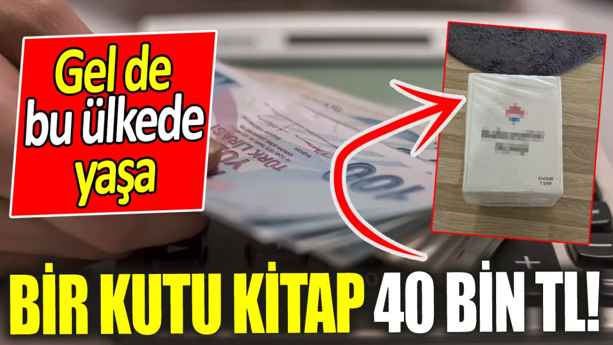 Bir kutu kitap 40 bin TL!  ‘Gel de bu ülkede yaşa’