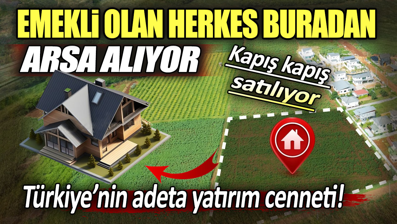 Emekli olan herkes buradan arsa alıyor! Türkiye'nin adeta yatırım cenneti