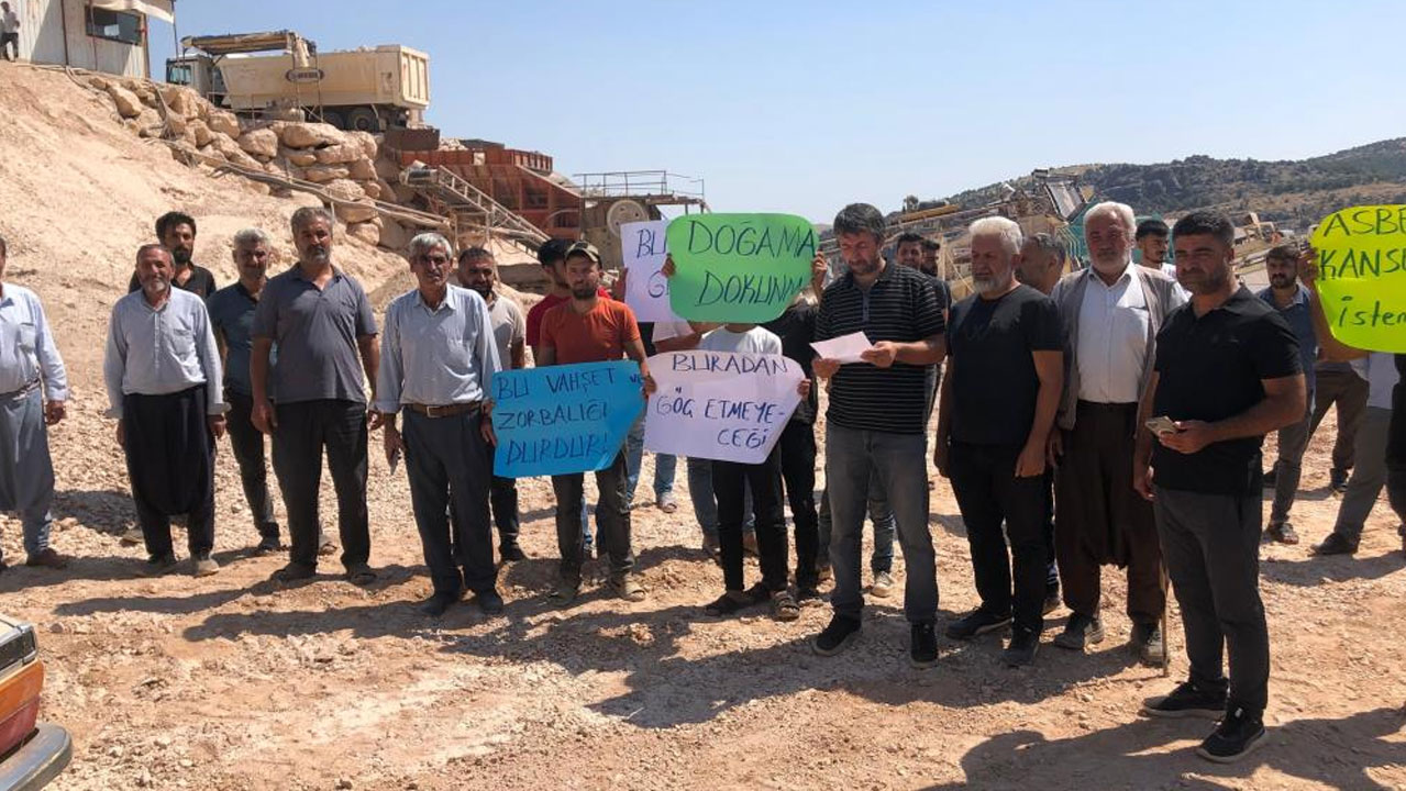 Köylülerin taş ocağı eylemi