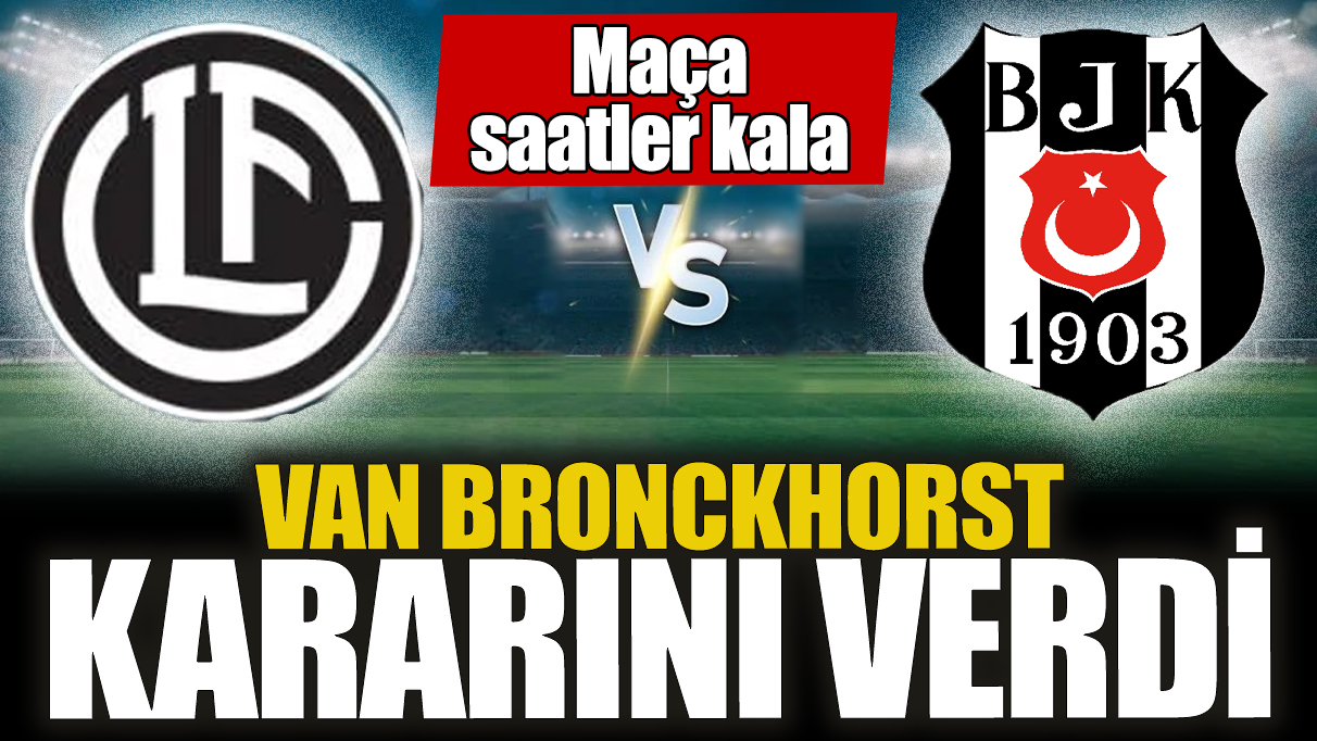 Giovanni van Bronckhorst kararını verdi