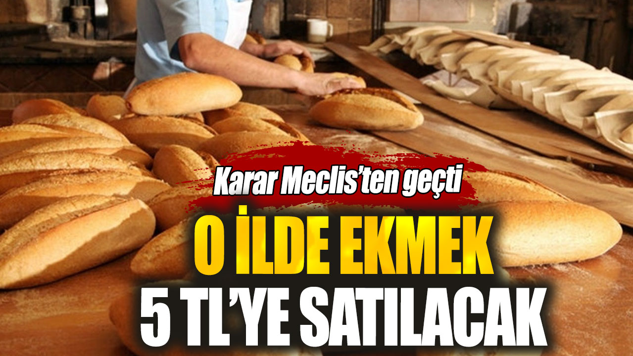 Karar Meclis'ten geçti! O ilde ekmek 5 TL'ye satılacak