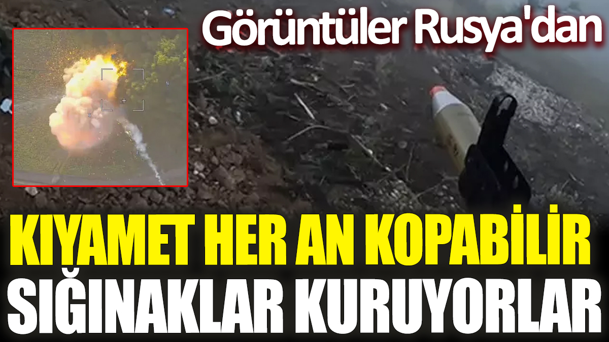 Kıyamet her an kopabilir sığınaklar kuruyorlar! Görüntüler Rusya'dan geldi