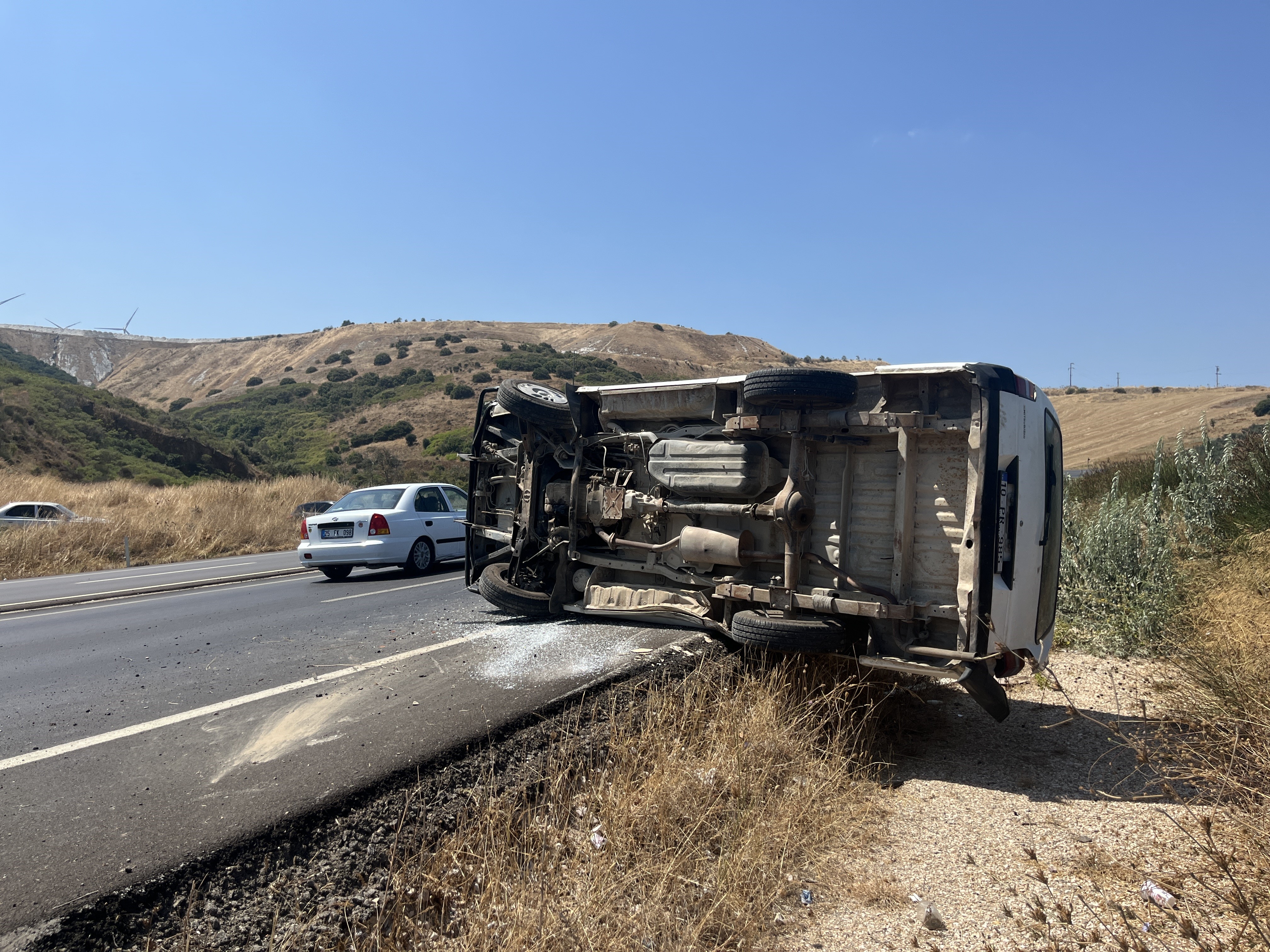 Balıkesir'de kaza! 2 yaralı