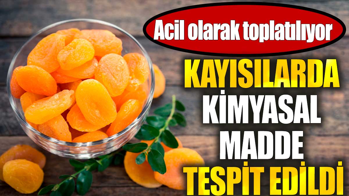 Kayısılarda kimyasal madde tespit edildi. Acil olarak toplatılıyor