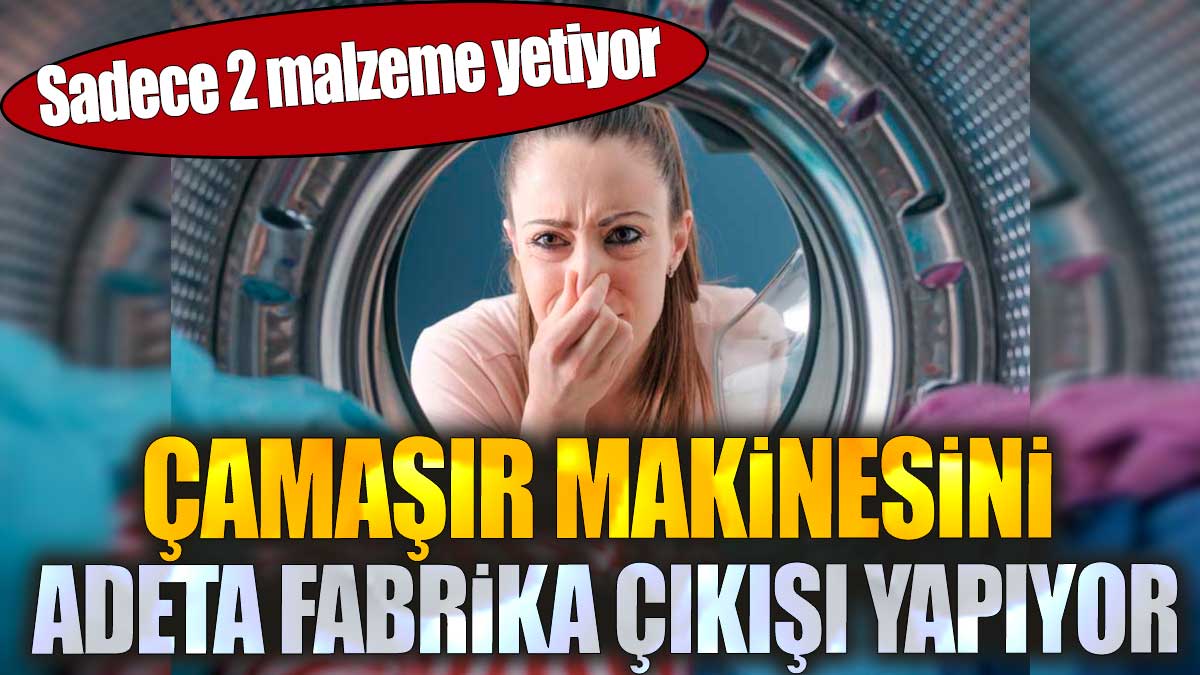 Çamaşır makinesini adeta fabrika çıkışı yapıyor. Sadece 2 malzeme yetiyor