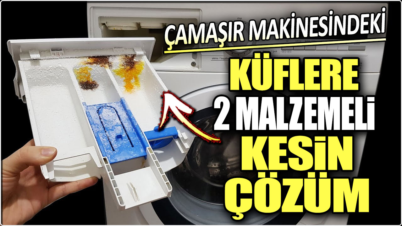 Çamaşır Makinesindeki küflere 2 malzemeli kesin çözüm